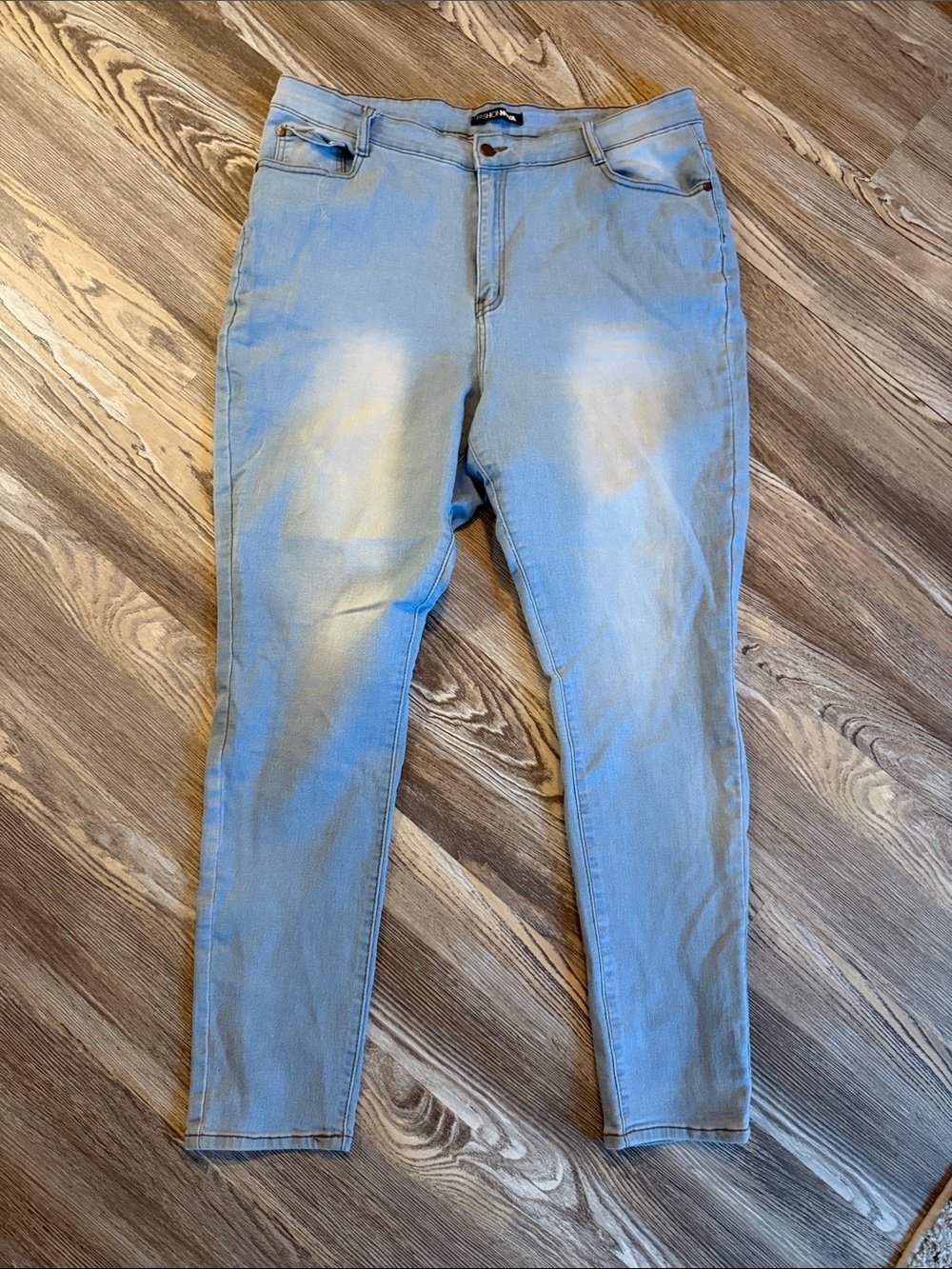Fashion Nova Light Blue Skinny Jeans
